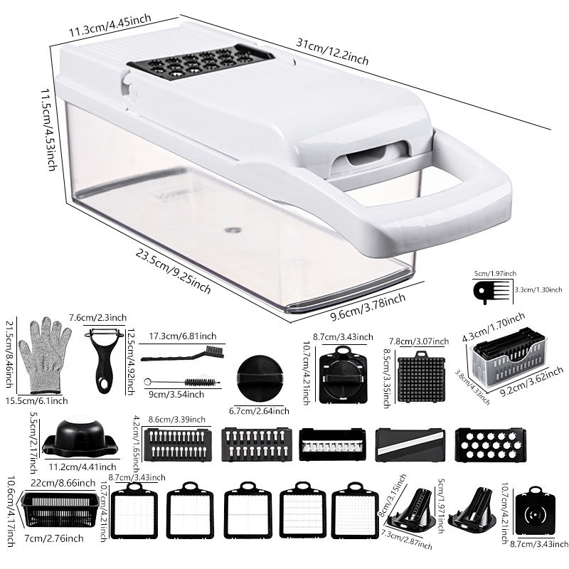 Cutlio™ Multi-Function Vegetable Chopper with Container