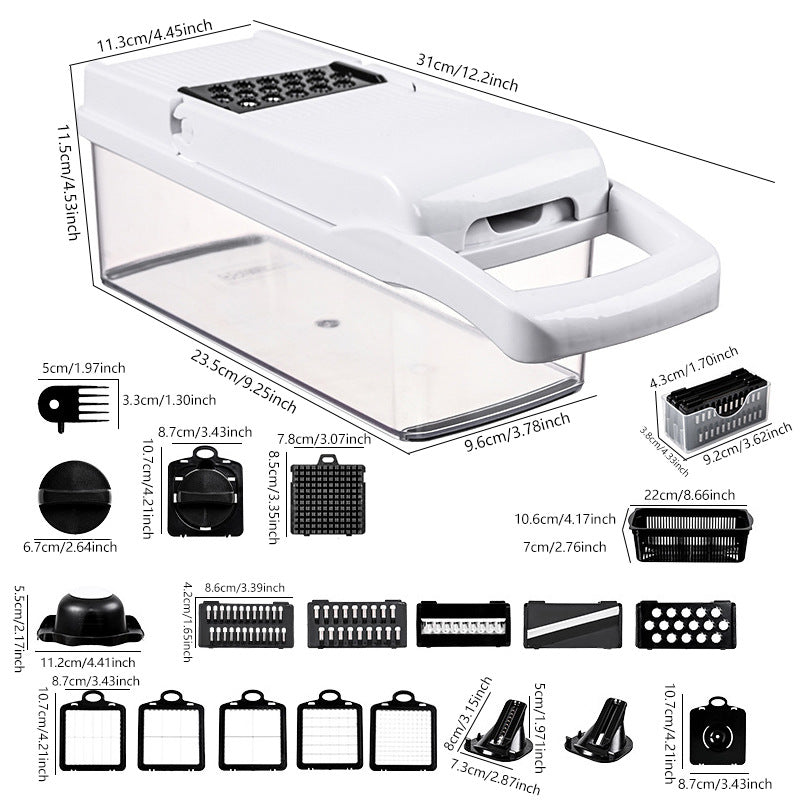 Cutlio™ Multi-Function Vegetable Chopper with Container